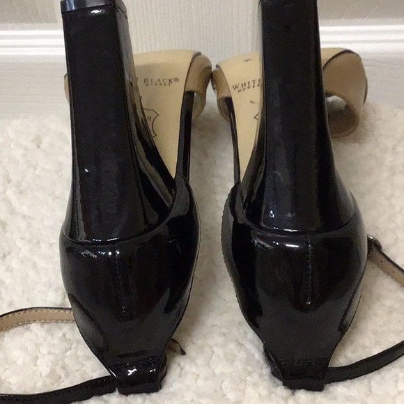WHBM TAN/BLK PATENT MARY JANE 6M - Picture 5 of 8
